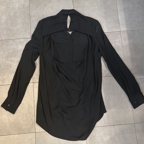 Parker Long Sleeve, Open Back ,Silk Blouse - Picture 9 of 11